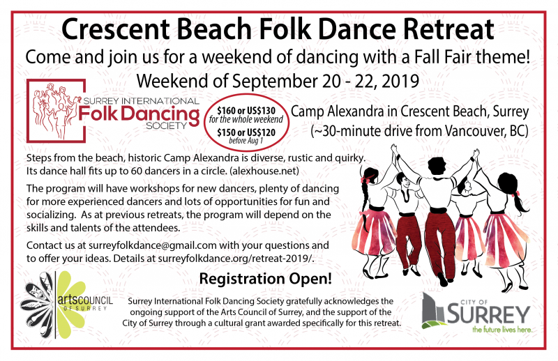 Crescent Beach Folk Dance Retreat ad